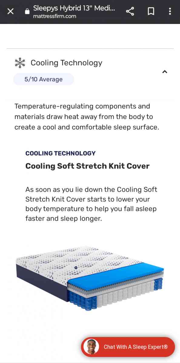 Brand new King size mattres sleepys medium hibryd