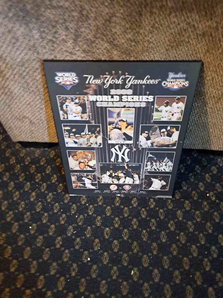 2009 world series plaque of the new york Yankees