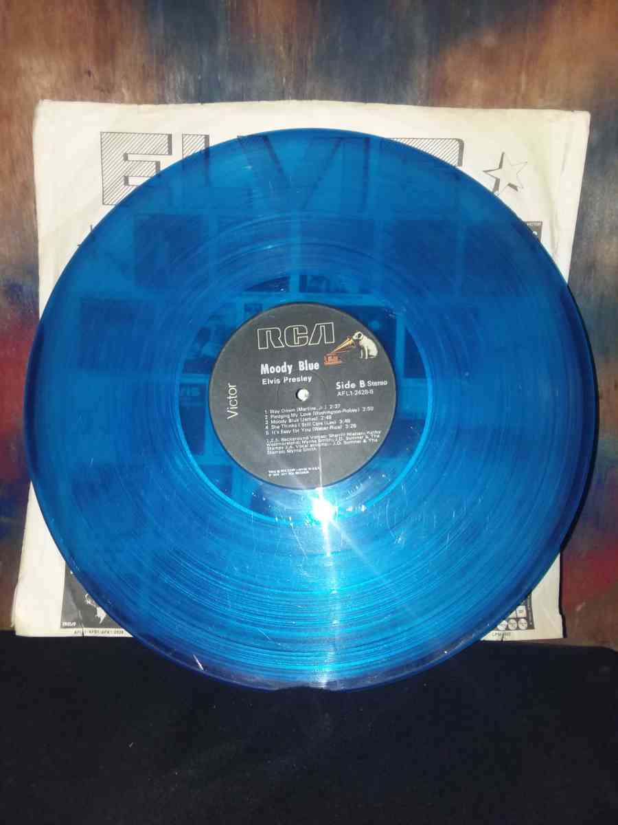 Elvis Presley moody blue Vinyl record