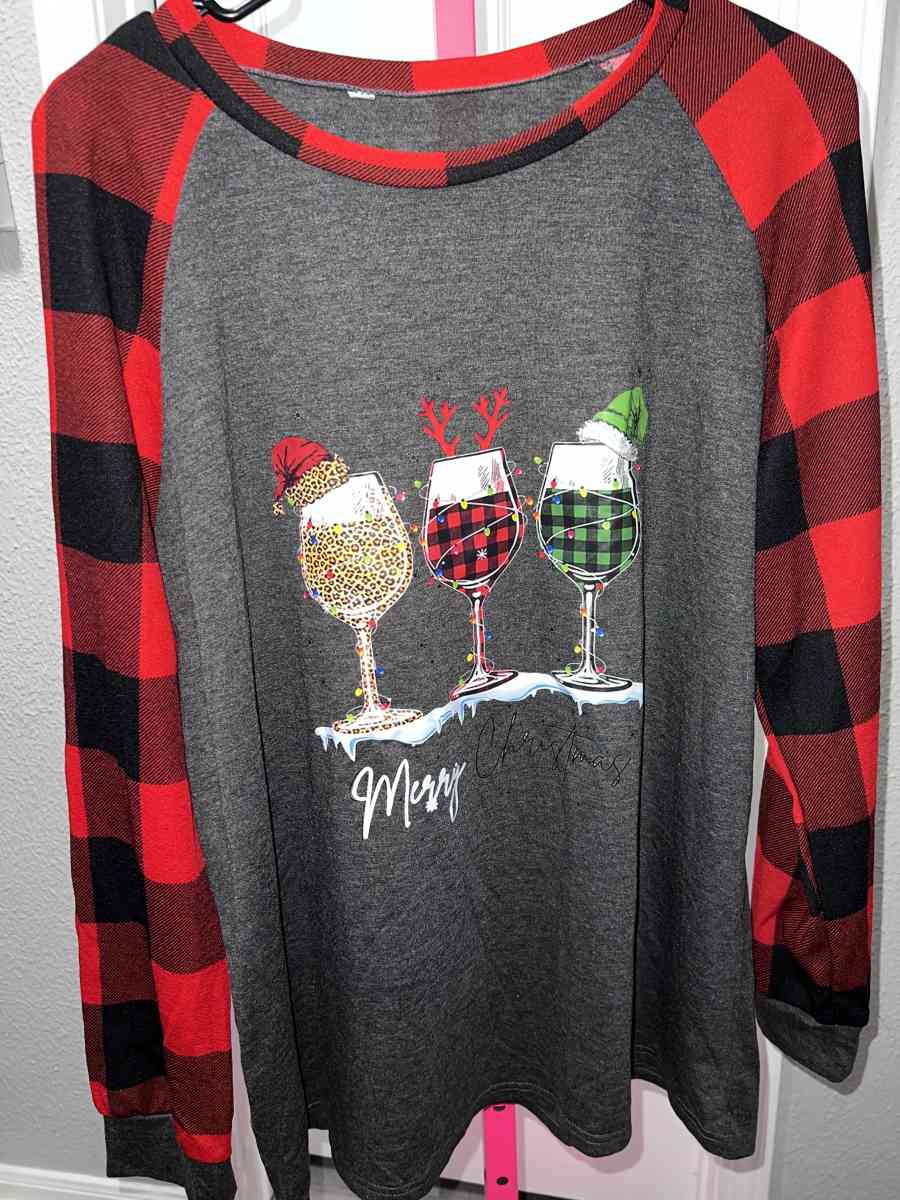 2XL Long Sleeve Merry Christmas Shirt