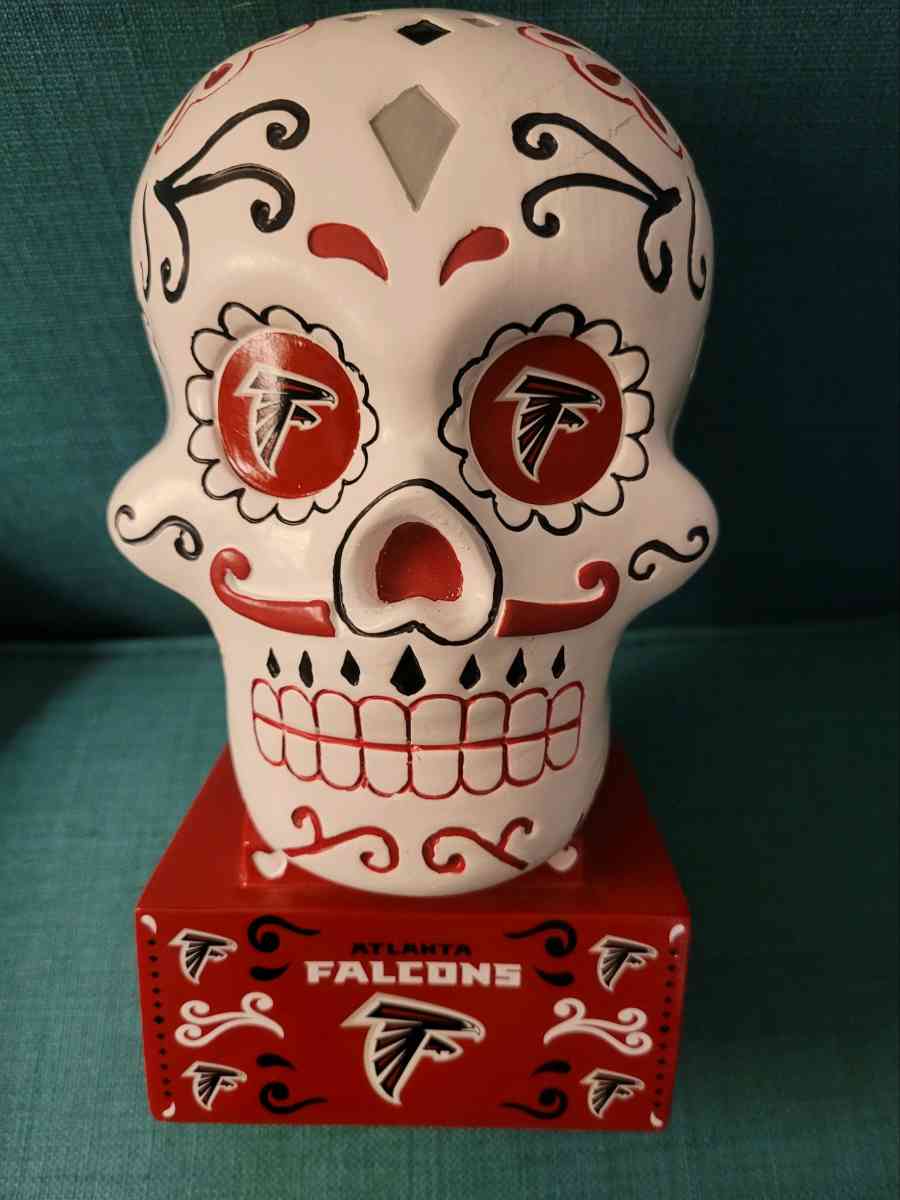 Atlanta Falcons NFL Sugar Skull Statue