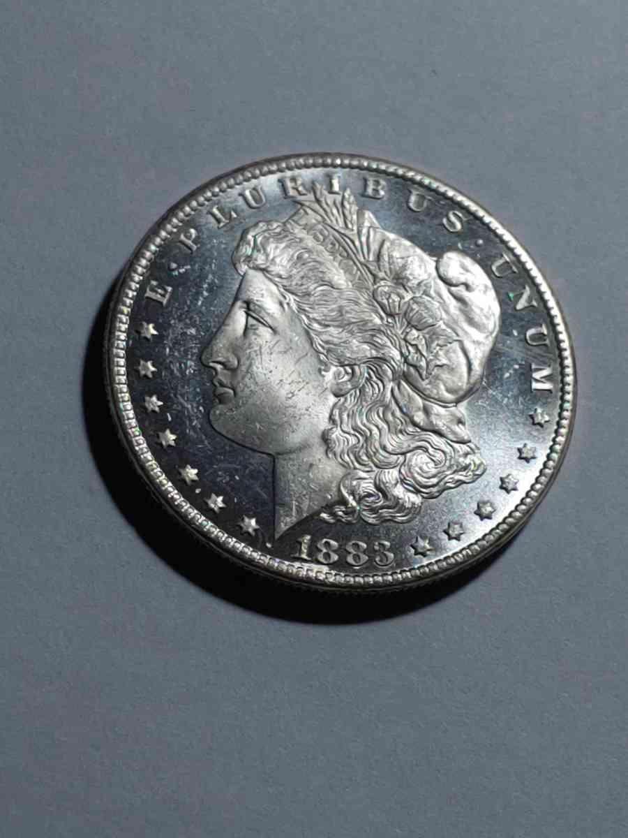 HIGH GRADE GEM DEEP MIRROR DMPL SILVER 1883 cc