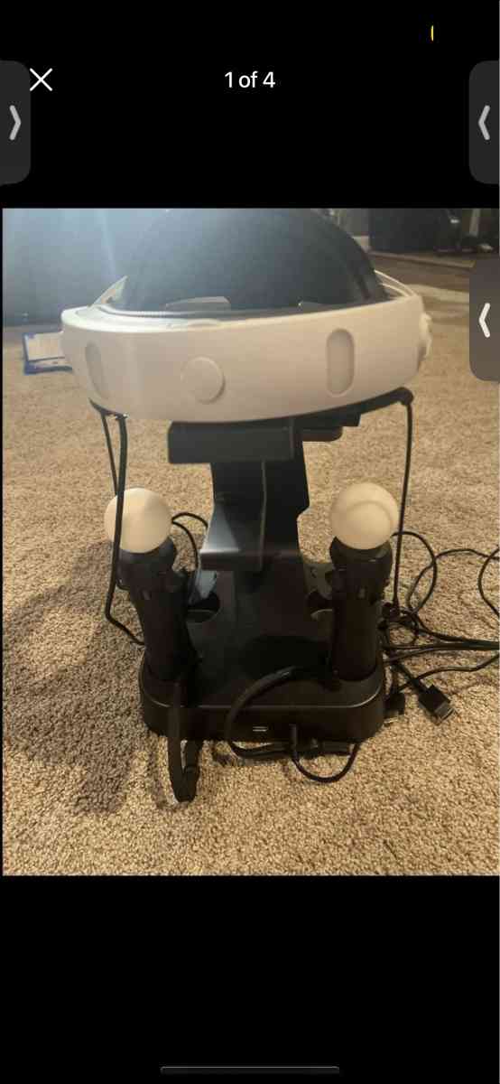 PSVR with mount and 2 games