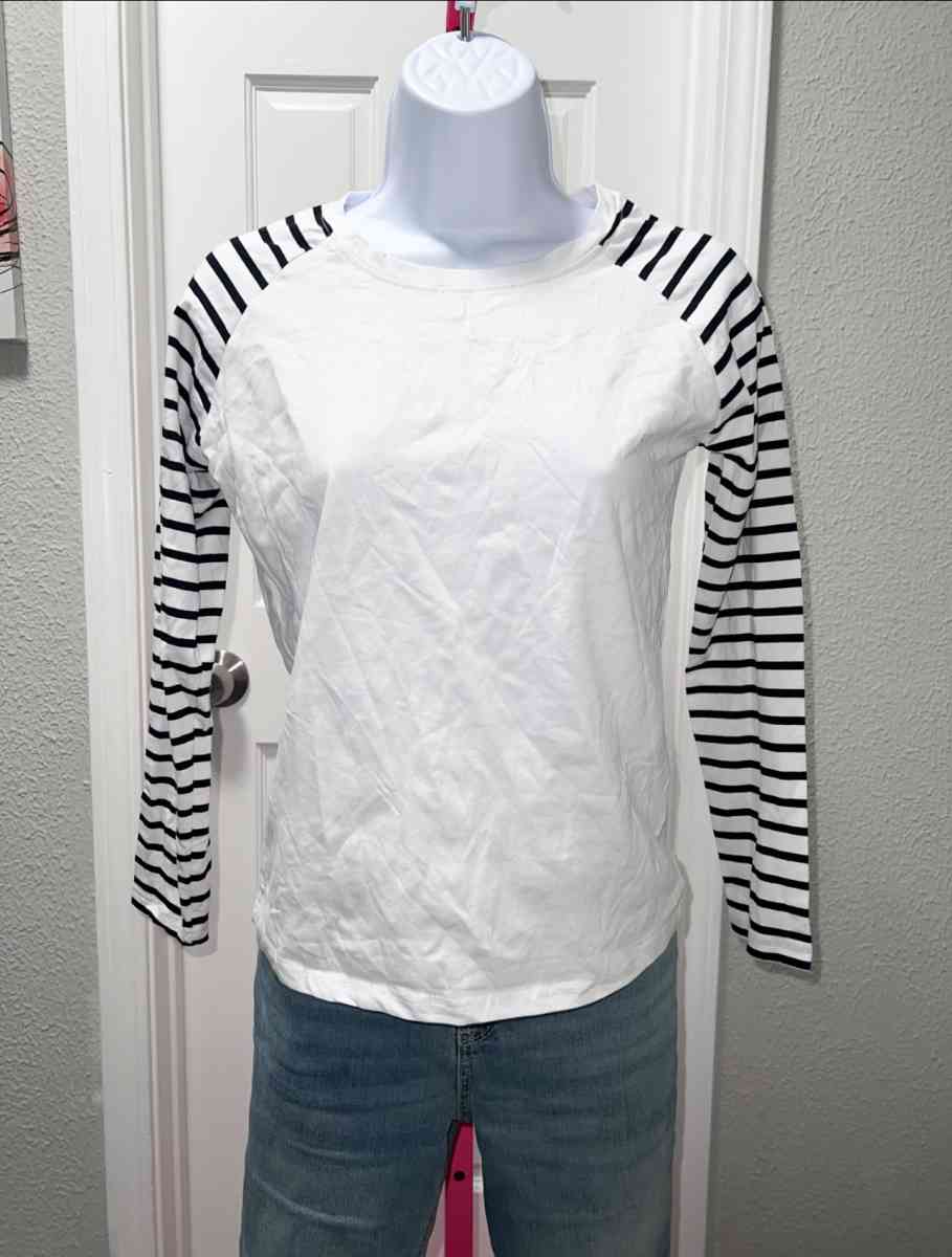 Black And White Long Sleeve Shirt