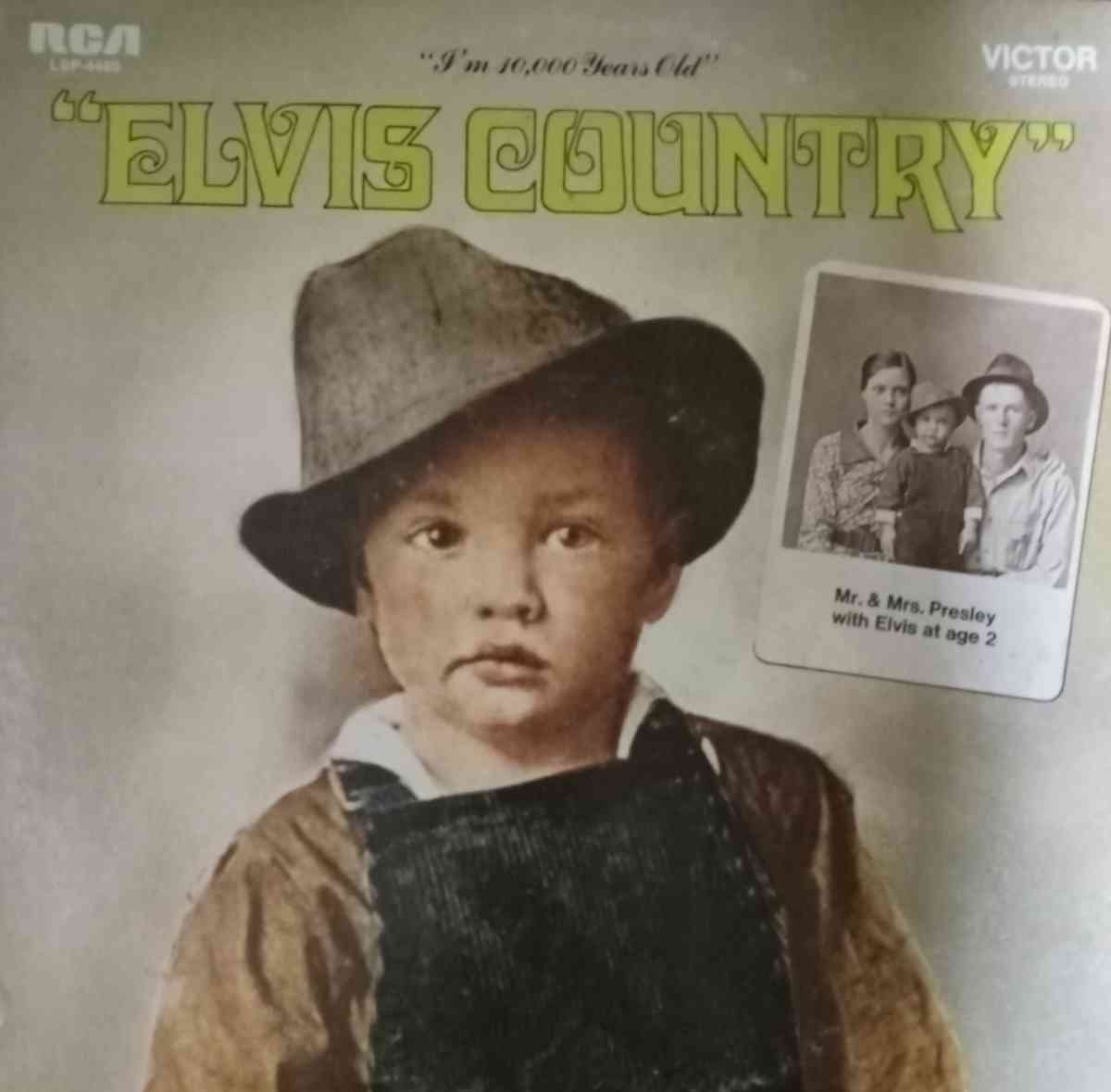Im Ten thousand years old elvis country vinyl record