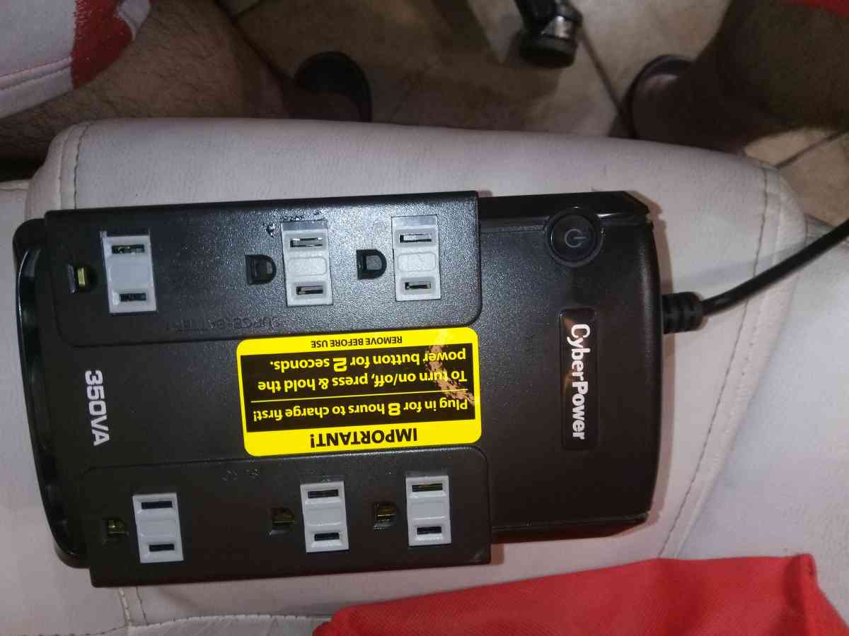 cyberpower recharable 6 plug outlet