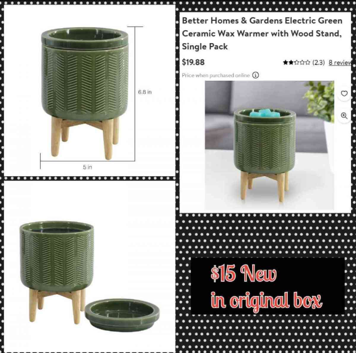 Better Homes and Gardens wax warmers