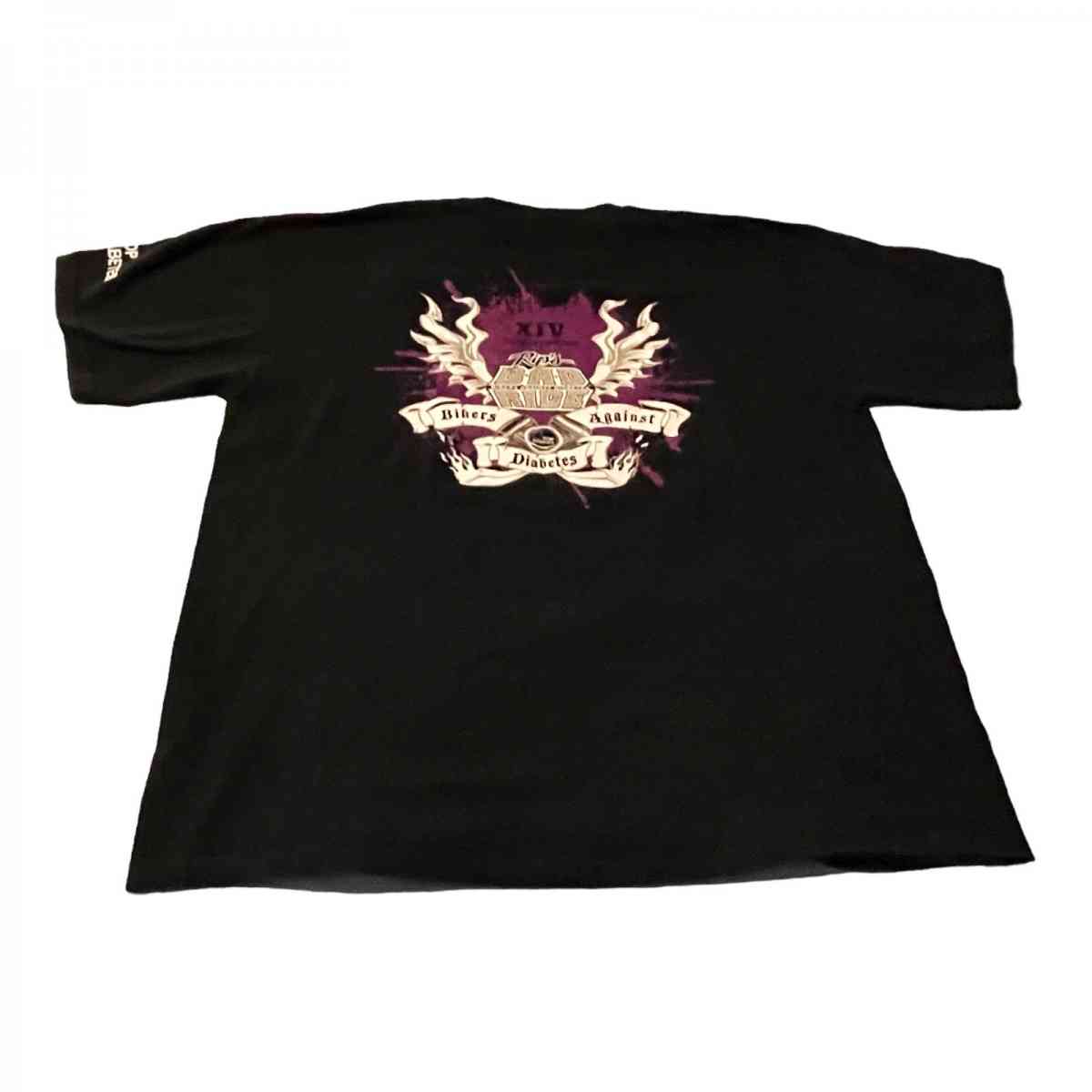 2018 Bikers Against Diabetes Ride Tee XL NWOT
