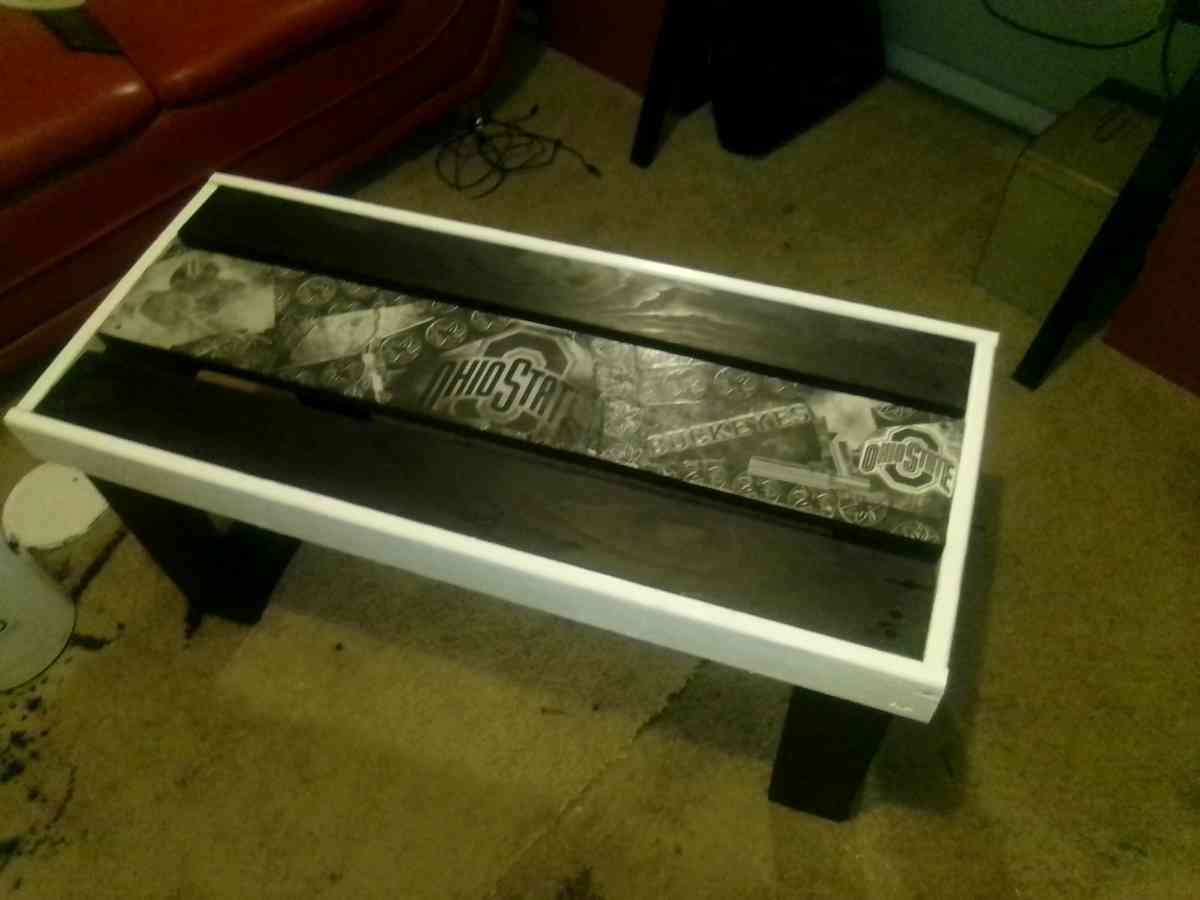 wooden Ohio State bench hand made