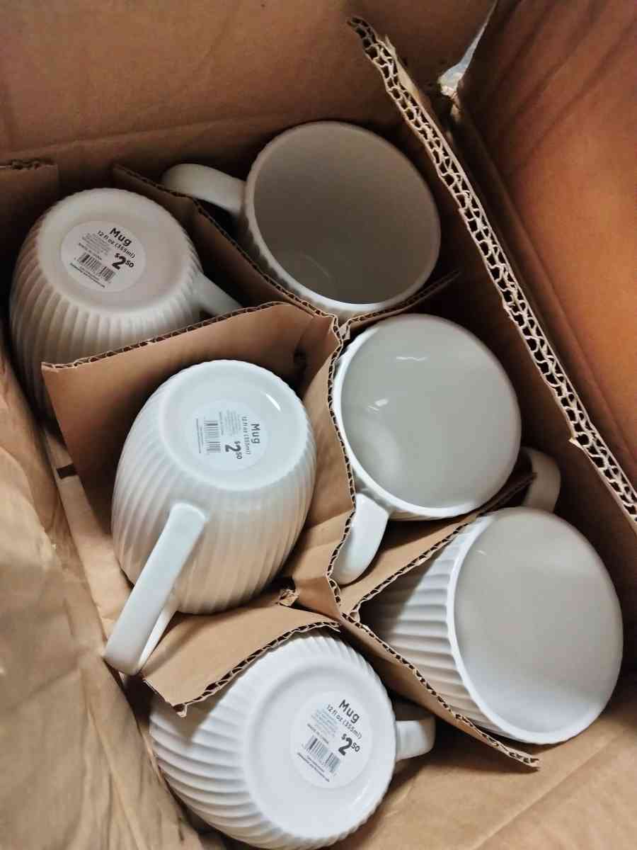 case of 12 mugs