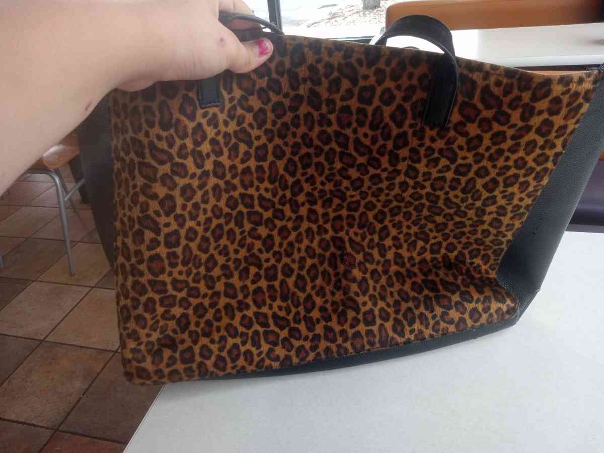 Deux Lux Bags Deux Lux Cognac Sahara Tote Animal Print Leopa