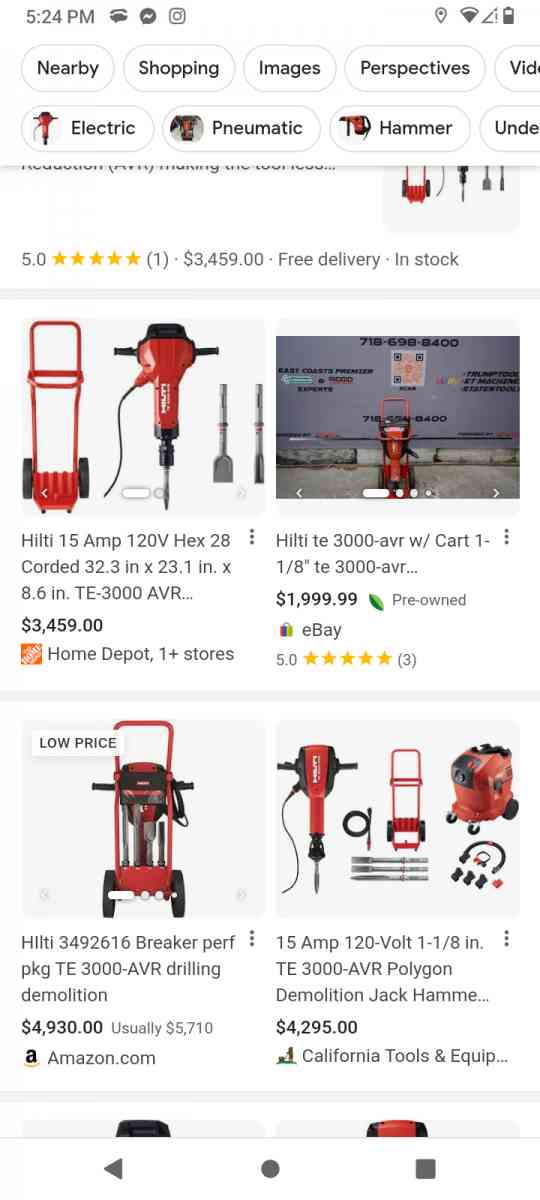 Hilti 3000 jackhammer
