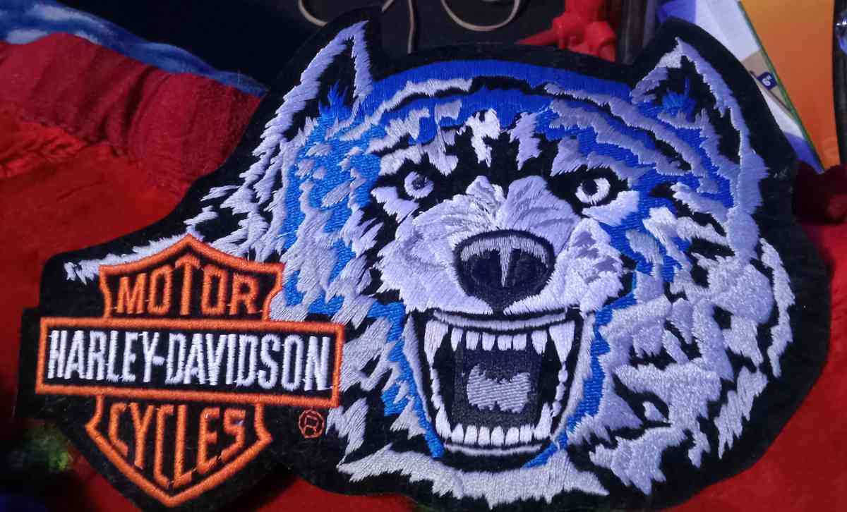Lone Wolf Harley Davidson patch