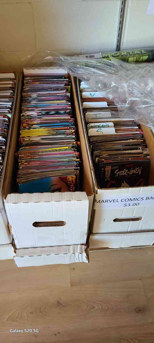 comic book long boxes assorted comics local pickup only