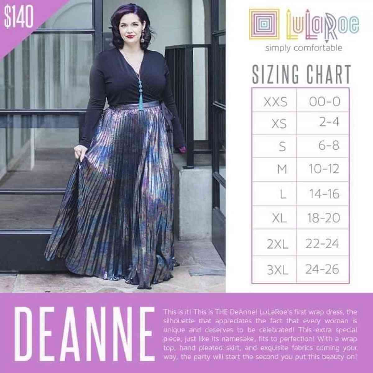 NWT LuLaRoe XL  DeAnne Dress for 50 Its Retails for 140 - Hemet, California - FleaMarketBay