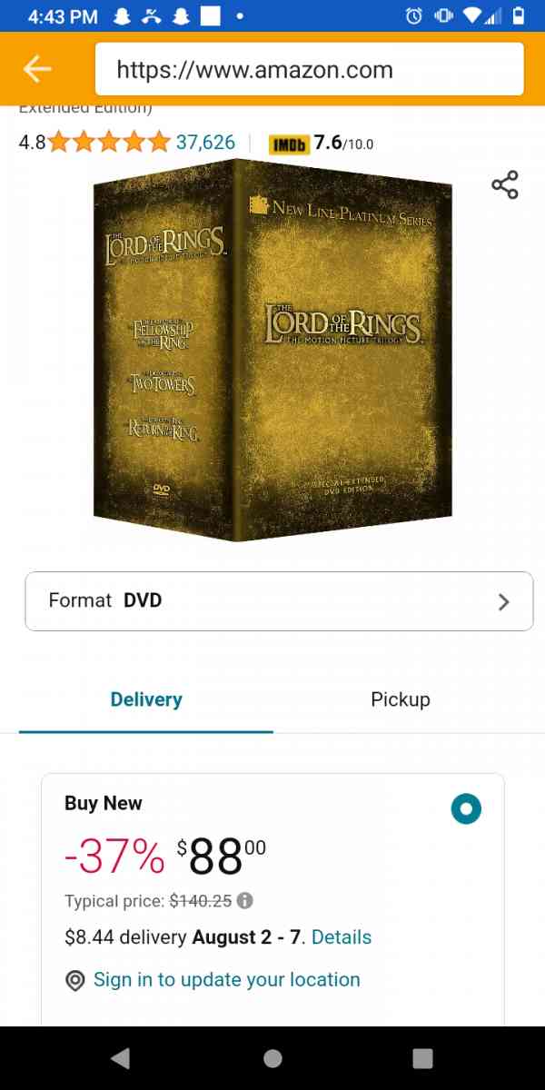 Lord of Rings Special Edition