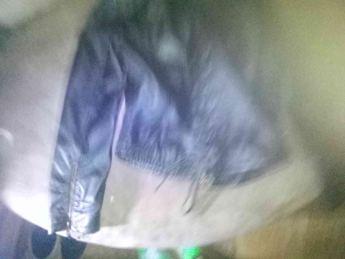 womens black leather jacket