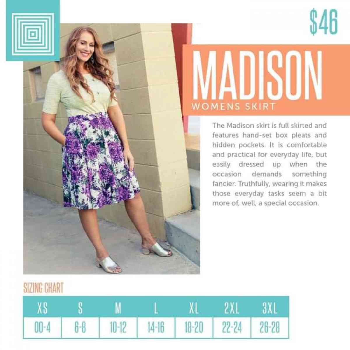 NWT 3XL LuLaRoe Cassic T and Madison Skirt outfit 35