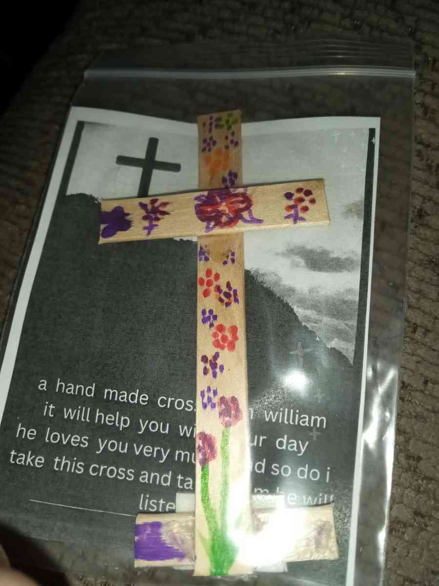 hand made crosses with gods  help