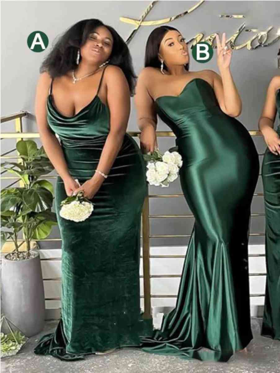 dark green guess wedding dress