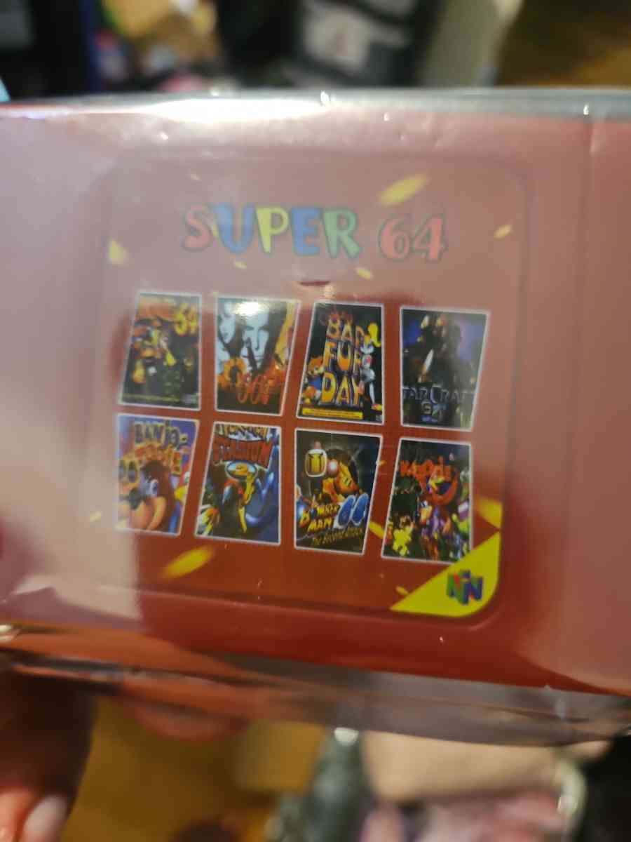 Retro Super 64 Bit Card Video Game Console Cartridge