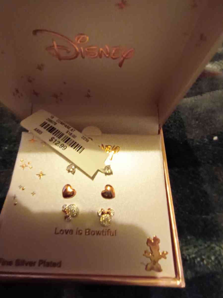 Disney earrings sterling silver