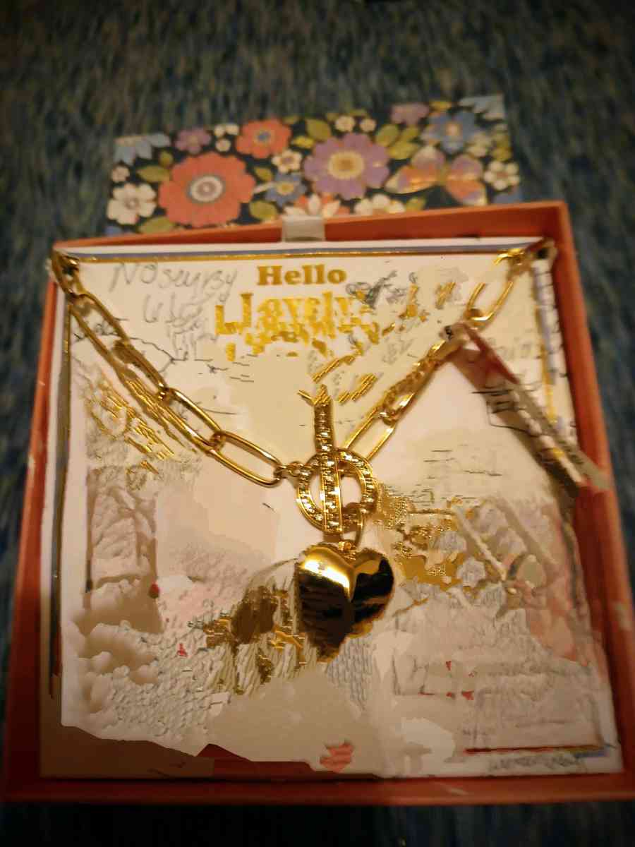 heart chain locket necklace