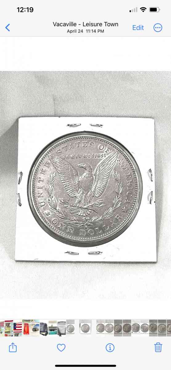 AU 1880 O morgan silver dollar