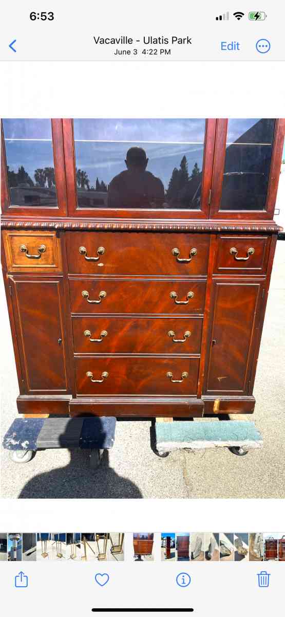 Antique Dining cabinet hutch