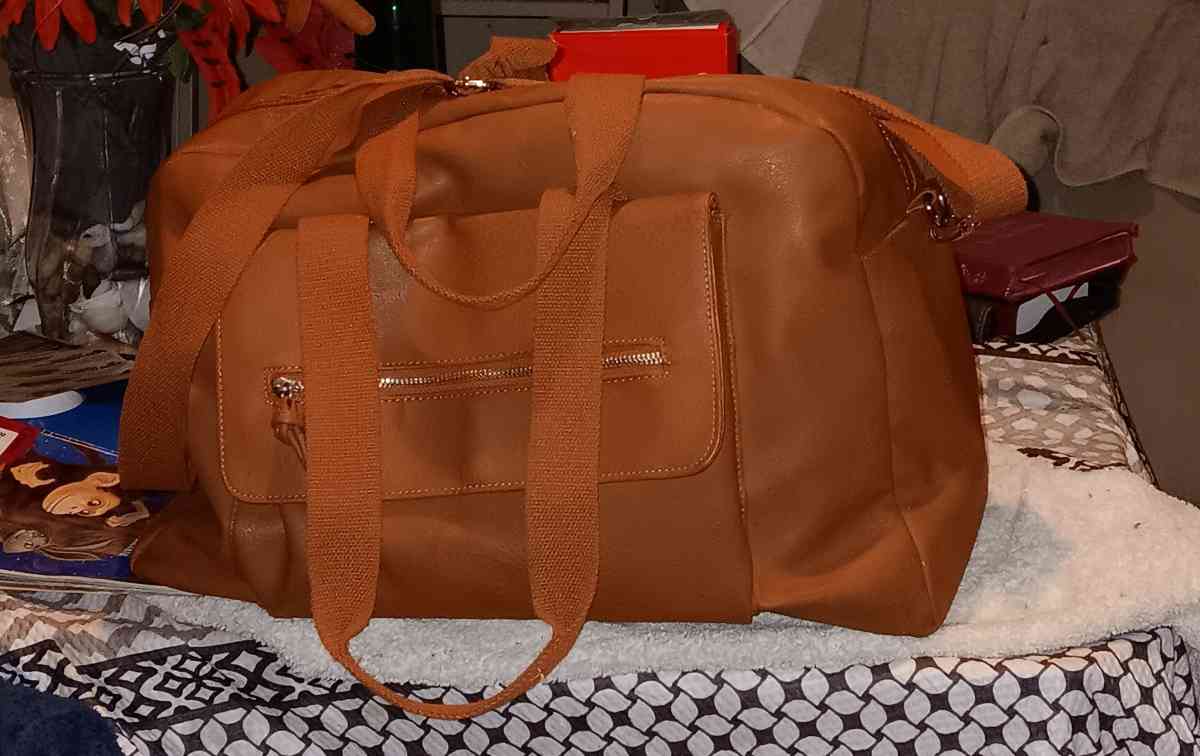 brown leather bag never used great condition