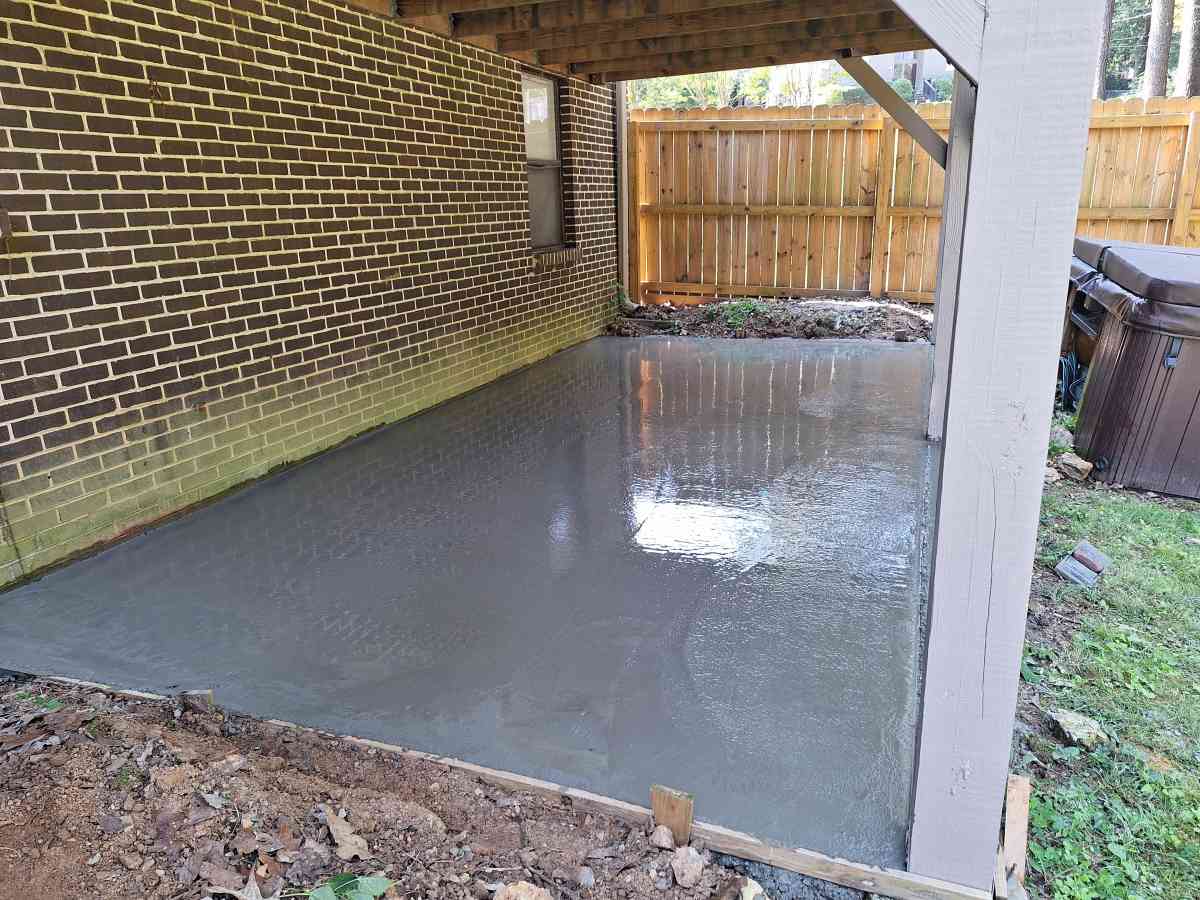 concrete patio
