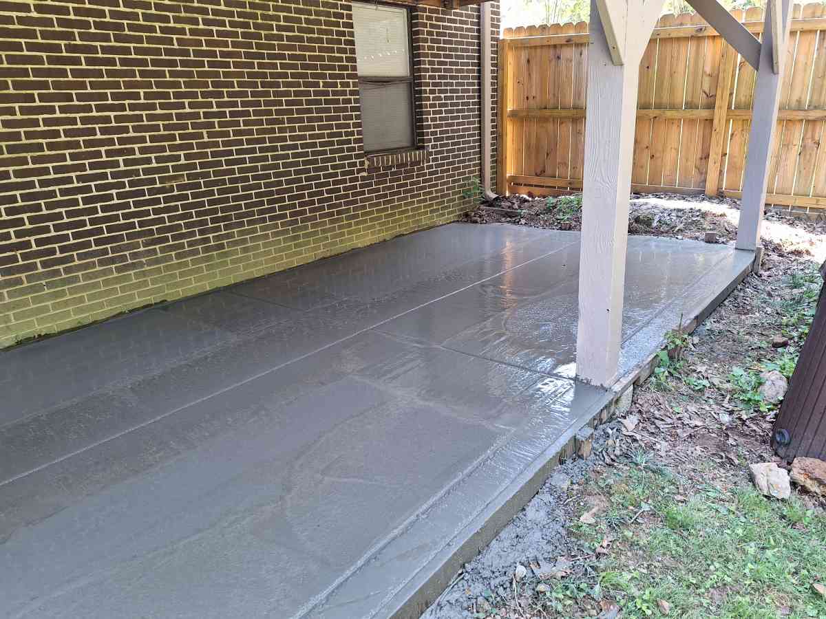 concrete pad
