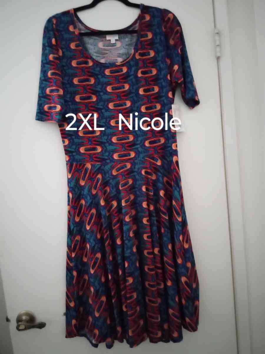 NWT LuLaRoe 2XL Dresses Fit size 22 to 24 info last pics - Hemet, California - FleaMarketBay