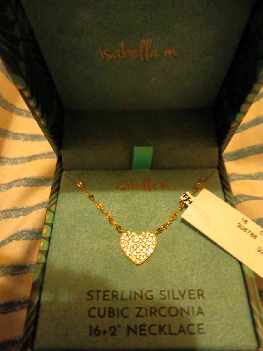 sterling silver necklace heart