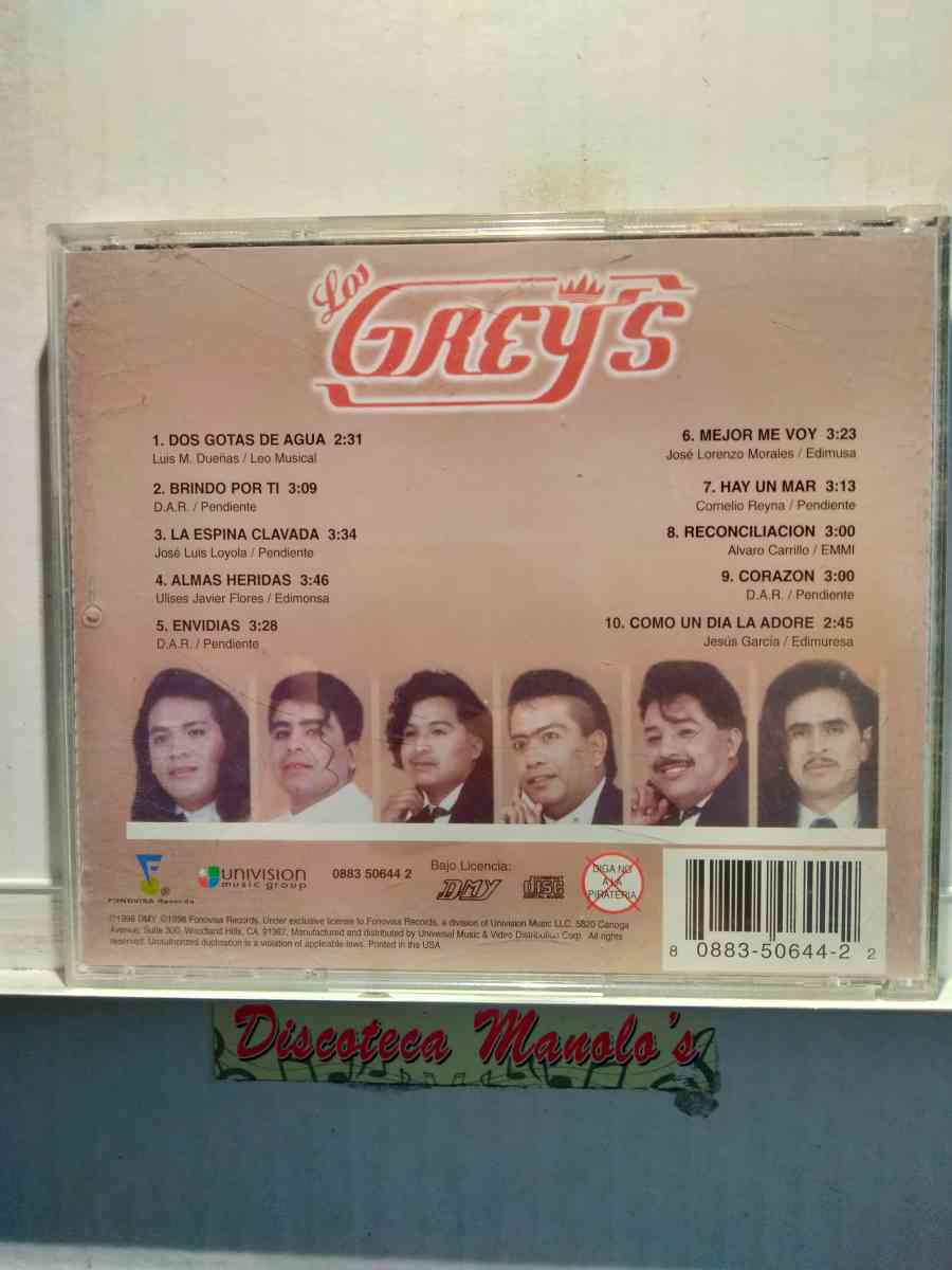 LOS GREYS RANCHERAS DE PEGUE CD USADO EN EXC COND