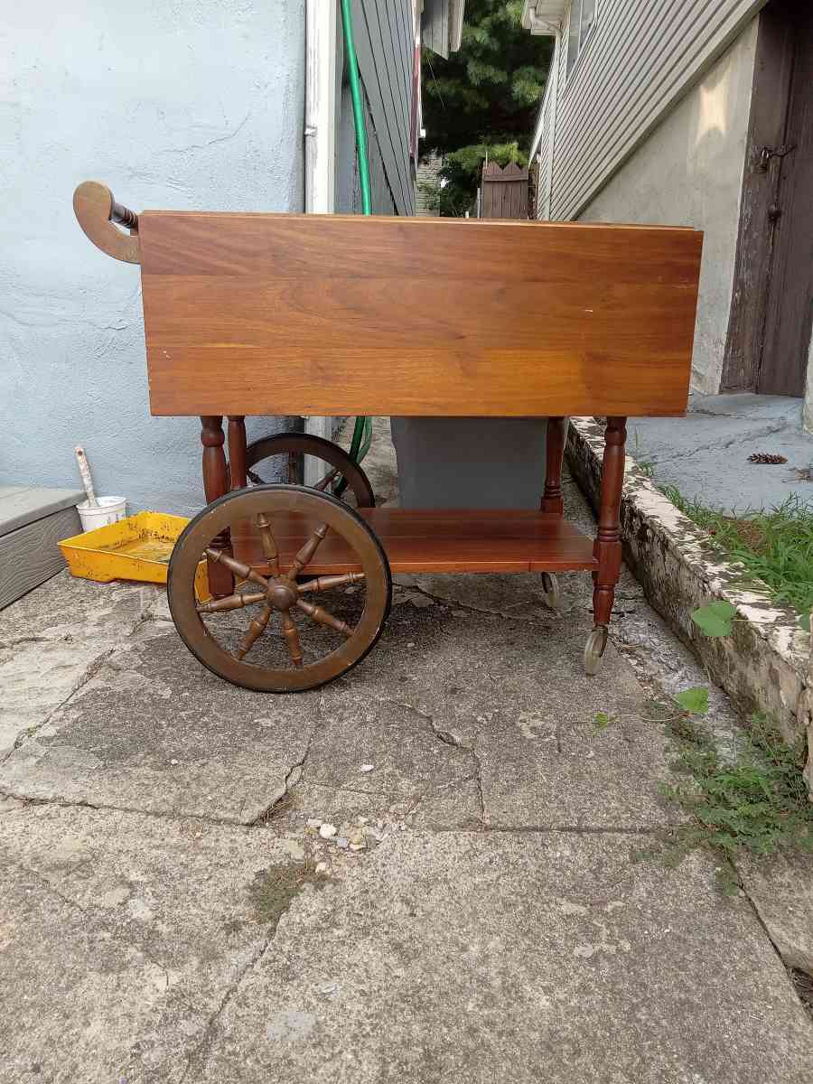 Vintage Cherry Tea Bar Cart