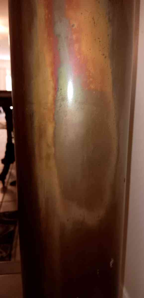copper 2 ft tall vase decor with another 20 in of pushy will