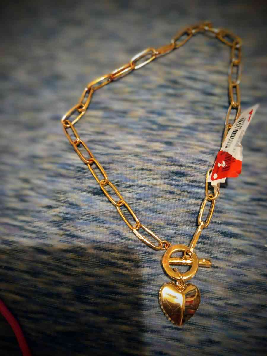 heart chain locket necklace
