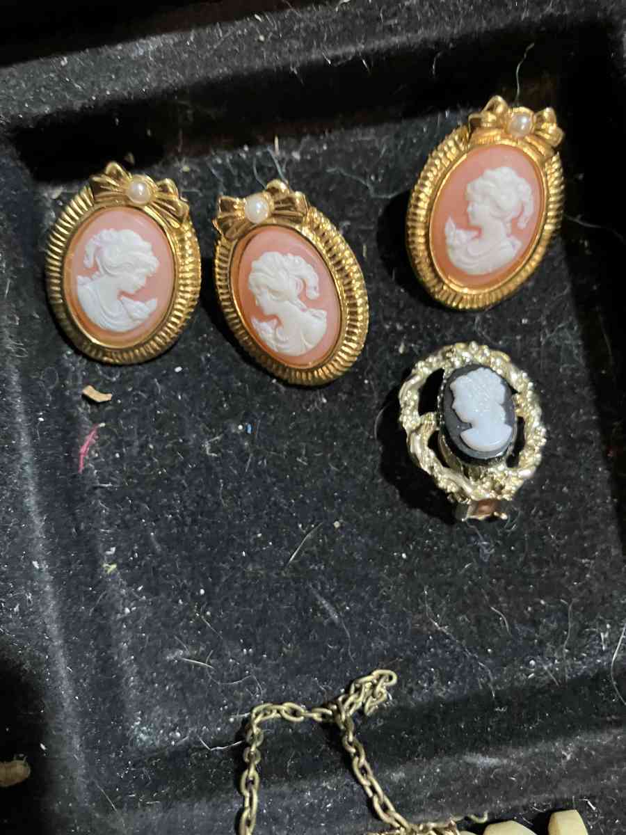 antique earring and pendant clips