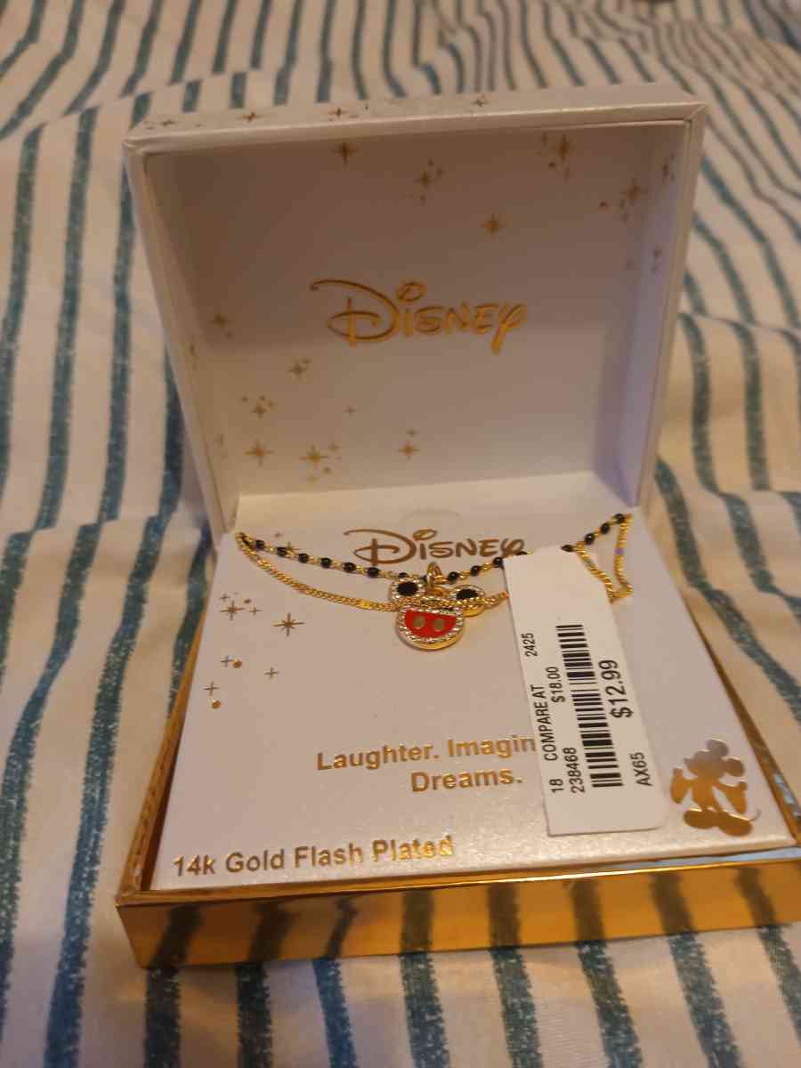 sterling silver Disney necklace with ladybug charm