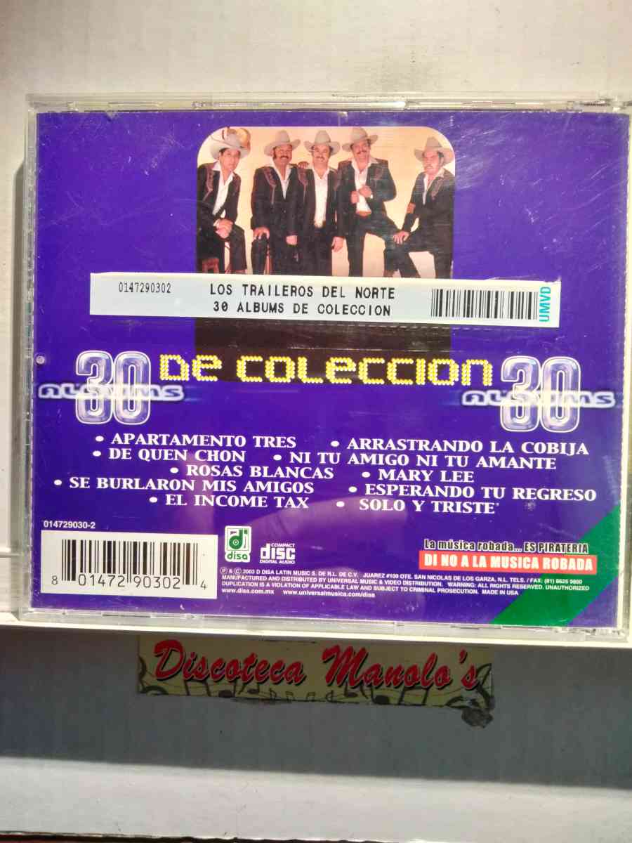 LOS TRAILEROS DEL NORTE 10 EXITOS CD USADO EN EXC COND