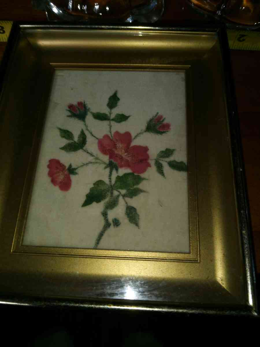vintage hand painted Floral