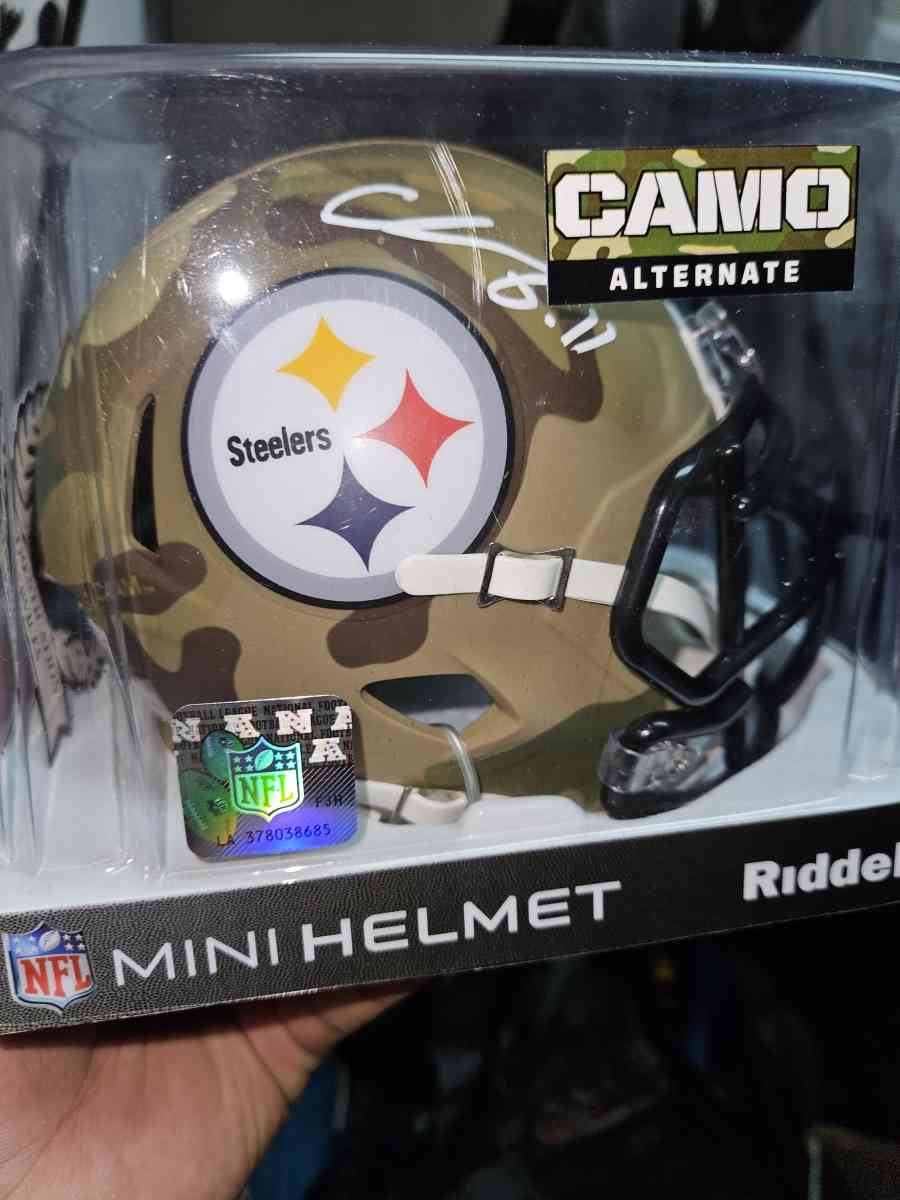 NFL Pittsburgh Steelers Chase Claypool Signed Mini Helmet