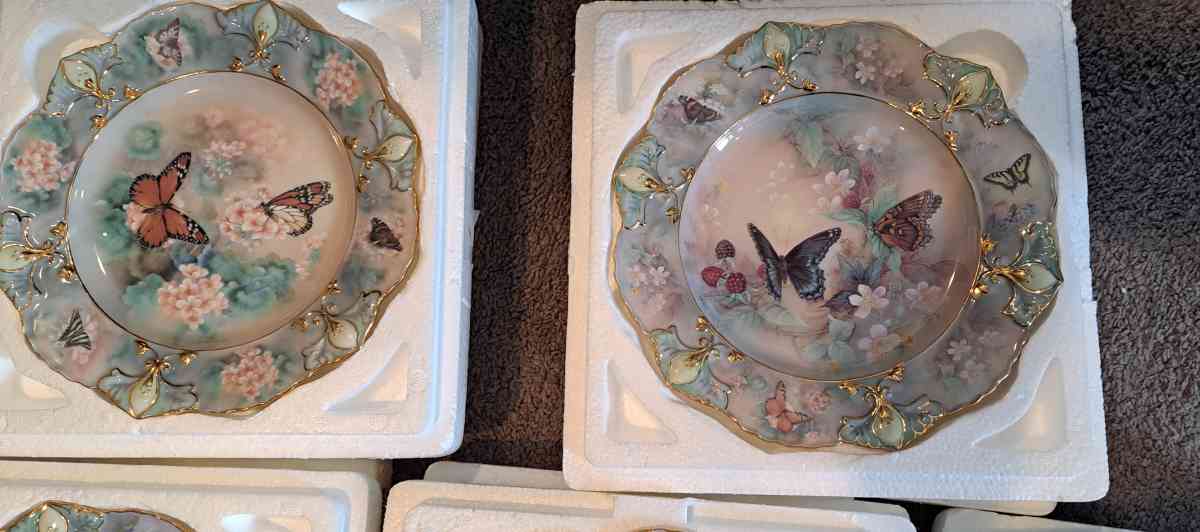 Bradford Exchange butterfly plate collection limited edition