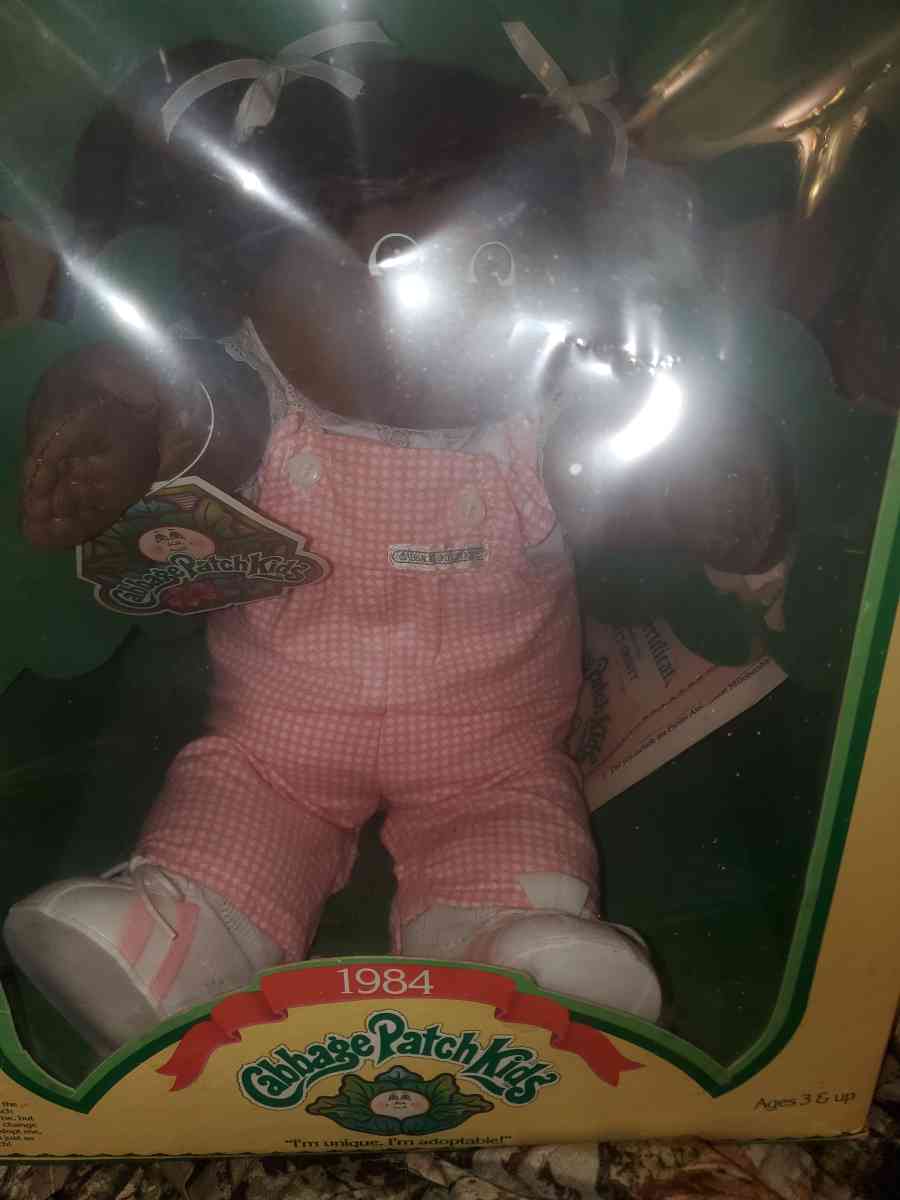 Black cabbage patch doll 1984