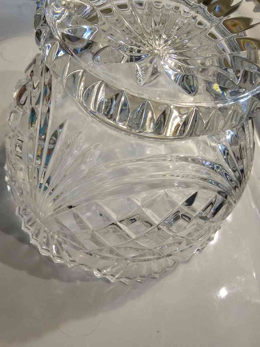 antique crystal bowl