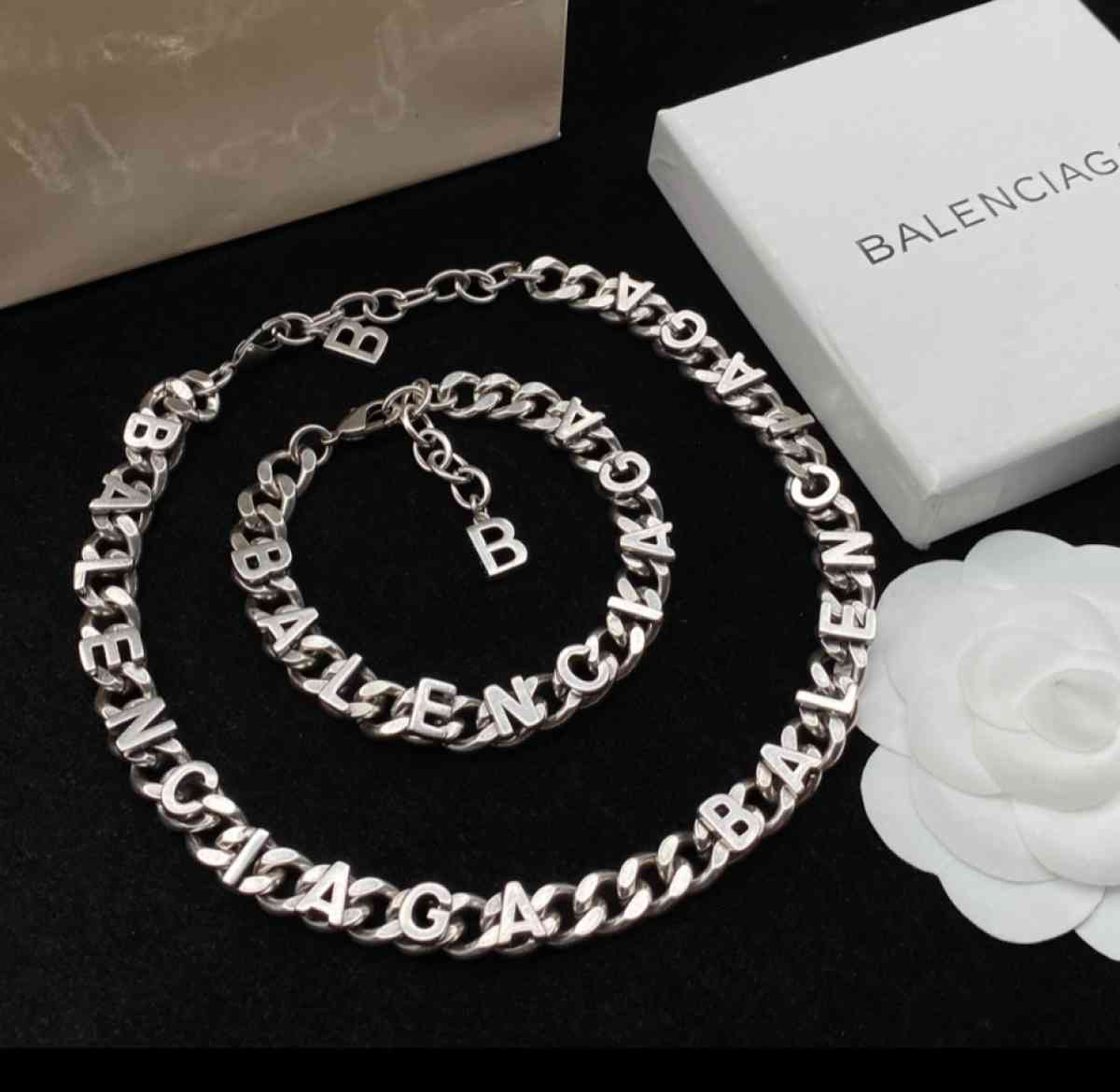 silver Balenciaga set