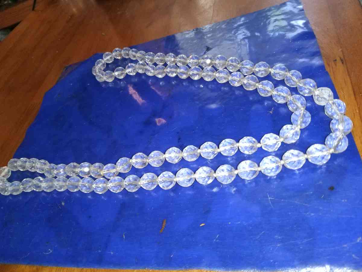 Vintage Crystal Opera Length 18 inches