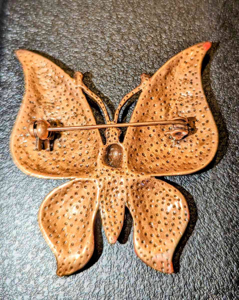 Vantage butterfly brooch
