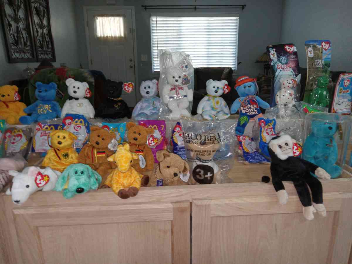 Beanie baby collection and NASCAR collection